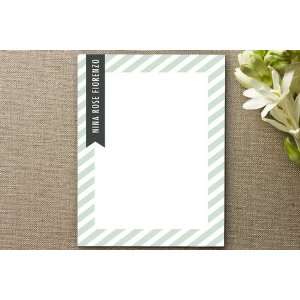    Stripes and Ribbon Personalized Stationery
