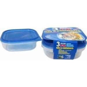 Plastic Storage 24 oz, 3 Pack Case Pack 48