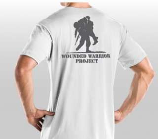 UNDER ARMOUR HEATGEAR WWP WOUNDED WARRIOR PROJECT WHITE  