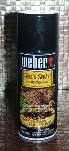 3x Weber Grilln Spray for Non Stick Grilling Fast S&H  