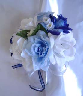 21pcs Bridal Bouquet Wedding Flower Decoration Bride Centerpiece Pew 