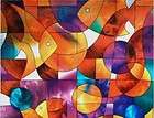 Fish Stained Glass Privacy Window Film 36 Wide x 1yd