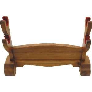   Display Oak Tabletop Stand with a Natural Finish
