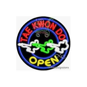  Tae Kwon Do Neon Sign 26 Tall x 26 Wide x 3 Deep 