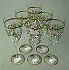 New  The Cellar Holiday Wine Glasses Gold Rim G