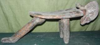 Lobi Wood 3 Legs Stool _African Tribal Art_Burkina Faso  