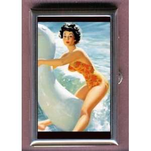  PHALLIC PIN UP GIRL Coin, Mint or Pill Box Made in USA 