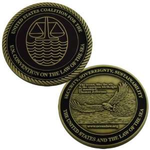  US Coalition UN Convention on Law Of Sea Challenge Coin 