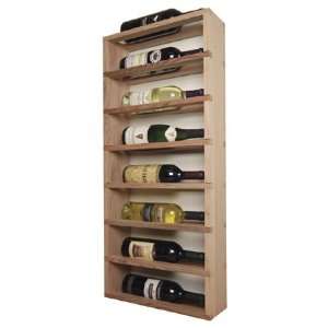  Premium Redwood Unstained Vertical Display Cabinet Wine 