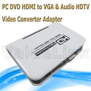  PC DVD HDMI to VGA & Audio HDTV Video Converter Adapter 