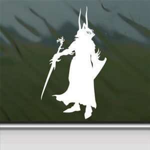  FFI Dissidia White Sticker Warrior Of Light Laptop Vinyl 