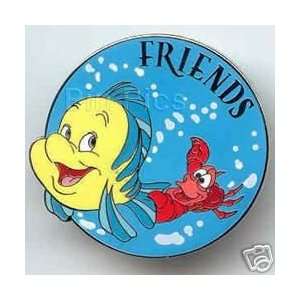  Friends Surprise Sebastian & Flounder WDW Disney Pins 